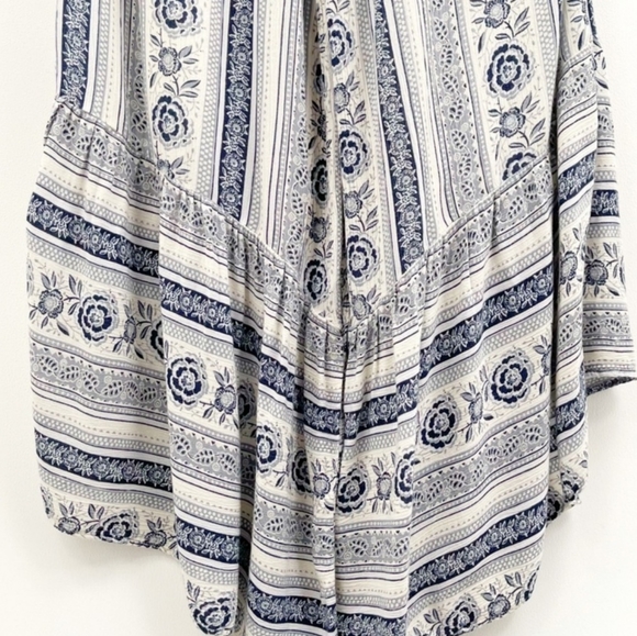 American eagle ruffle flounce floral rose wide leg jumpsuit - Picture 5 of 7